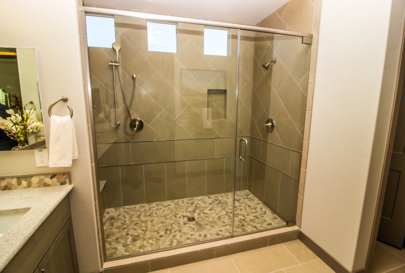 Bathroom with Frameless Shower Door
