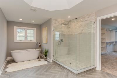 Glass Shower Bathtub Combo